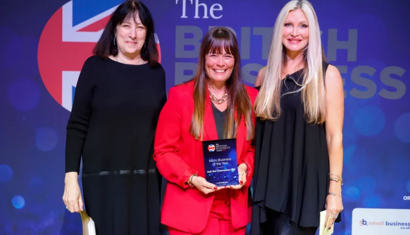 Ask the Chameleon was recently named Micro Business of the Year at the British Business Awards 2022